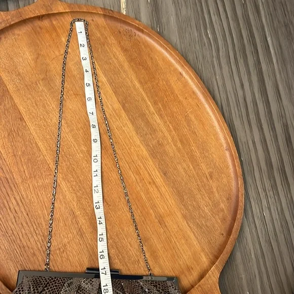 OLGA BERG SNAKESKIN CLUTCH/SHOULDER BAG - Picture 15 of 16